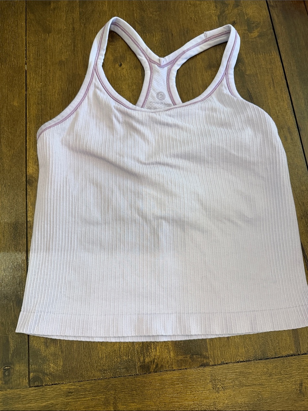 Amazon Light purple fitted Ribbed Racerback Tank